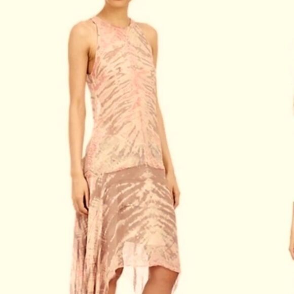 Raquel Allegra Tie Dye Silk Tank M - Picture 1 of 6